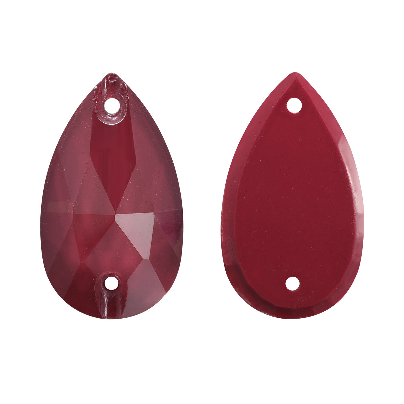Mocha Light Siam Drop Shape High Quality Glass Sew-on Rhinestones WholesaleRhinestone Imagen principal del producto