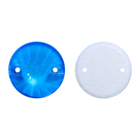 Electric Neon Blue Rivoli Shape High Quality Glass Sew-on Rhinestones