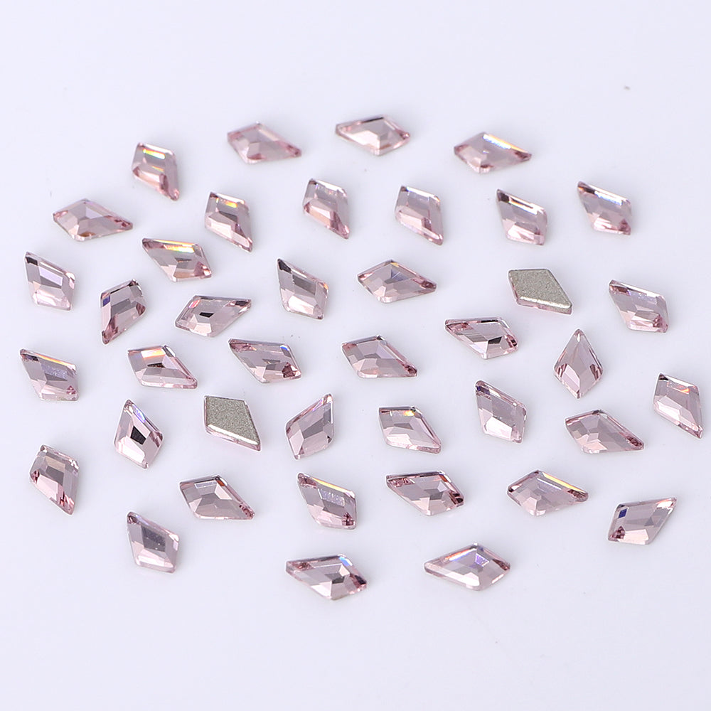Arrow Shape Multi Colors Small Size Glass Beveled Flat Back Fancy Rhinestones For Nail Art WholesaleRhinestone