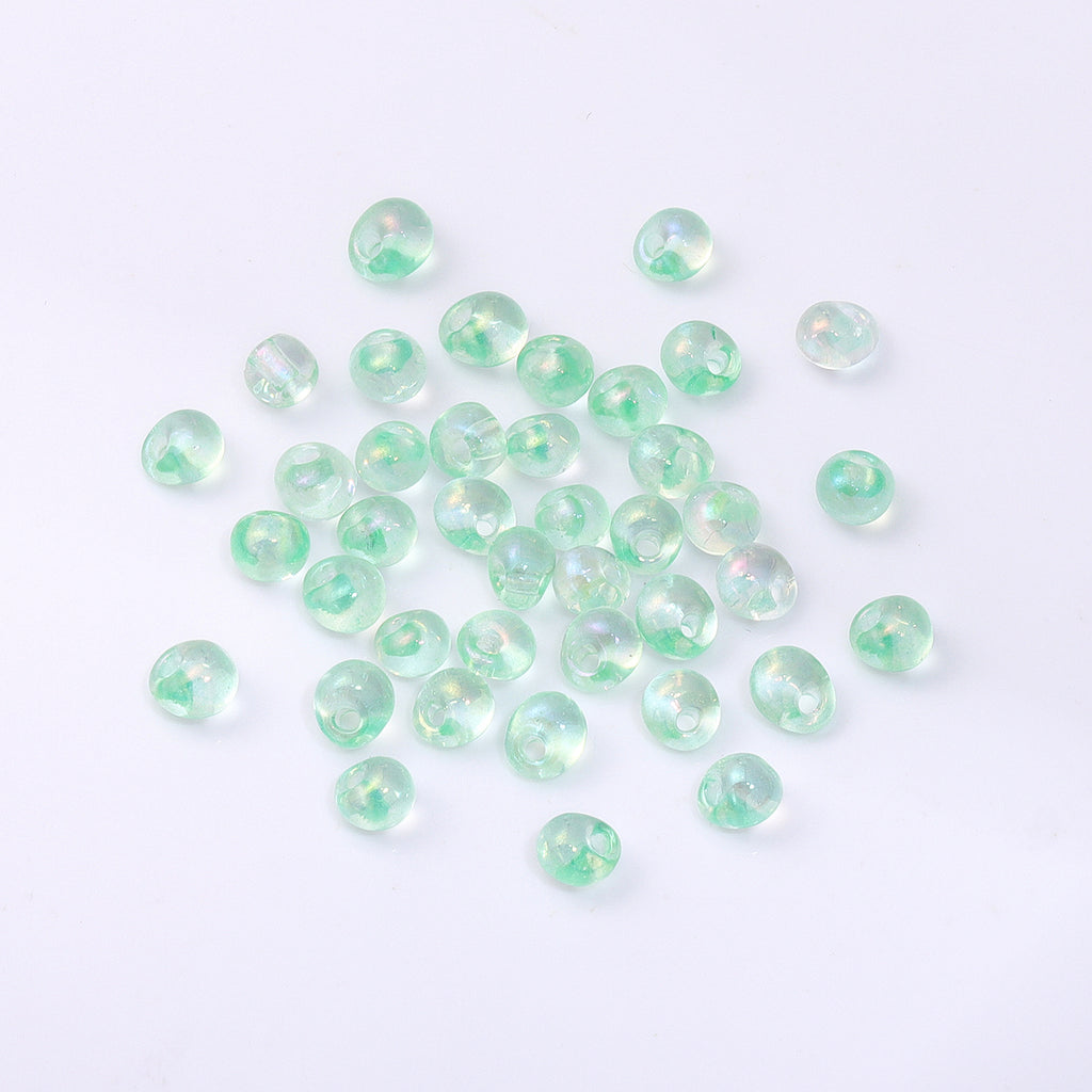 TMAB008 Transparent AB Drop Shape Glass Seed Beads WholesaleRhinestone
