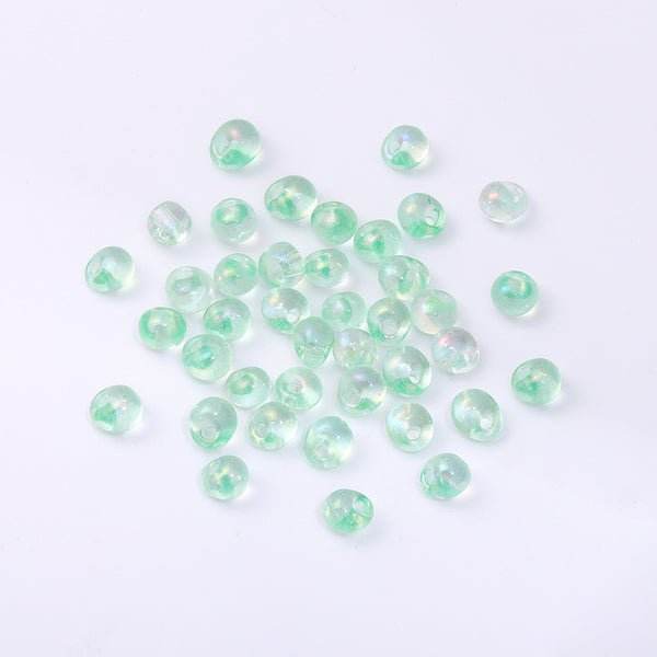 TMAB008 Transparent AB Drop Shape Glass Seed Beads WholesaleRhinestone