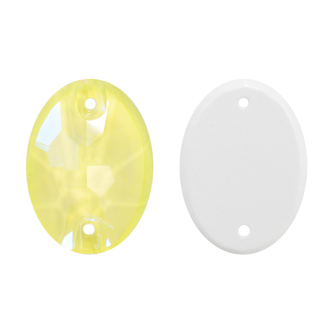 Electric Neon Light Topaz Oval Shape High Quality Glass Sew-on Rhinestones WholesaleRhinestone メイン画像
