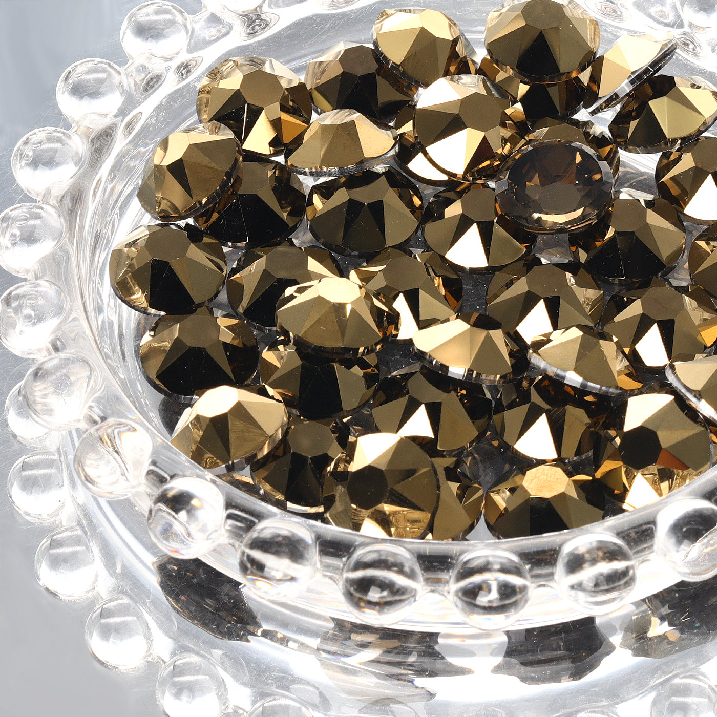Dorado XIRIUS Round Shape High Quality Glass Beveled Flat Back Rhinestones WholesaleRhinestone