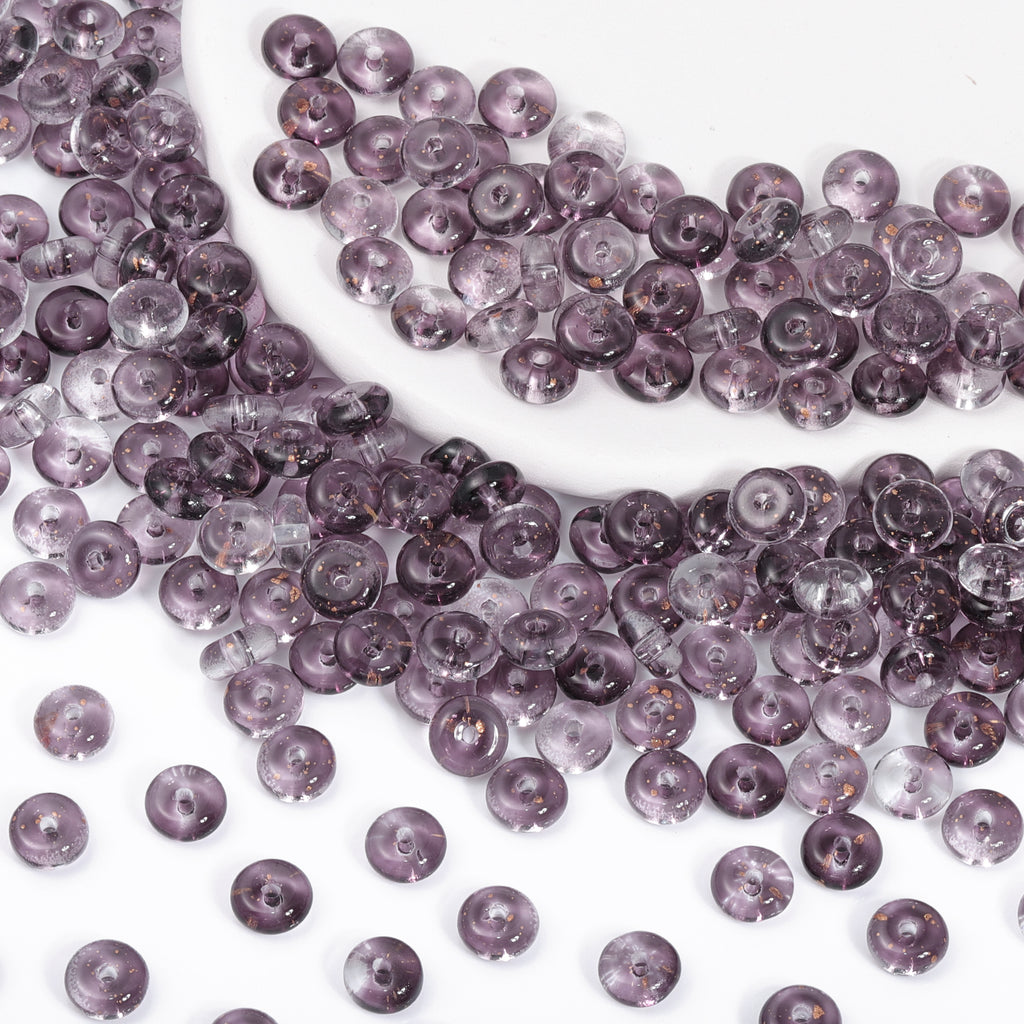 Various Colors Transparent Candy Series Lucky Buckle Shape Glass Seed Beads WholesaleRhinestone