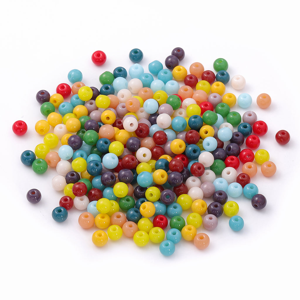 Various Colors 4.5 MM Round Shape Glass Seed Beads for Bracelets and Jewelry Making WholesaleRhinestone