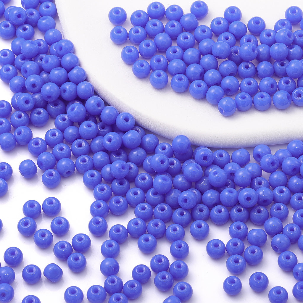Various Colors 4.5 MM Round Shape Glass Seed Beads for Bracelets and Jewelry Making WholesaleRhinestone