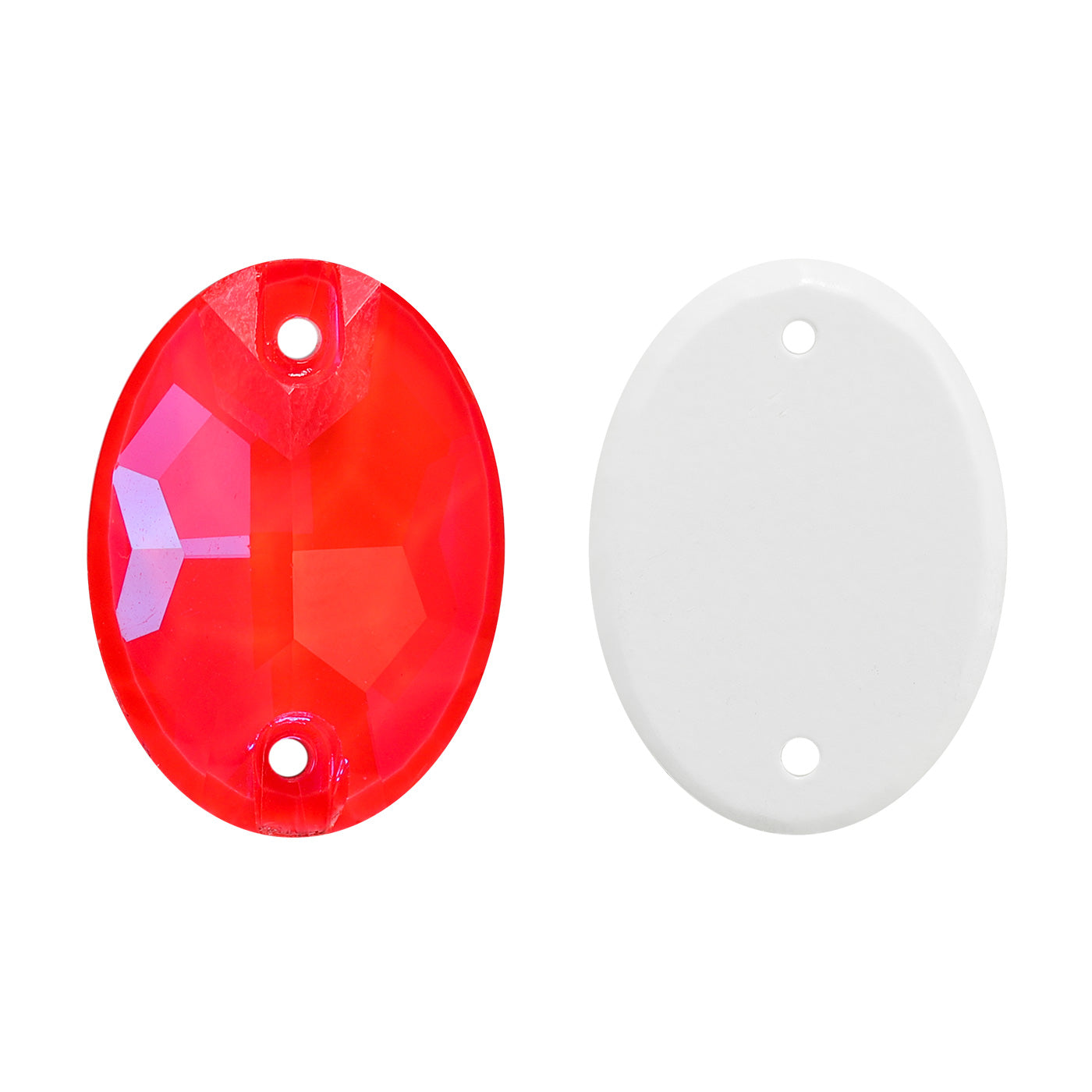 Electric Neon Hyacinth Oval Shape High Quality Glass Sew-on Rhinestones Main image