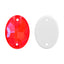 Electric Neon Hyacinth Oval Shape High Quality Glass Sew-on Rhinestones