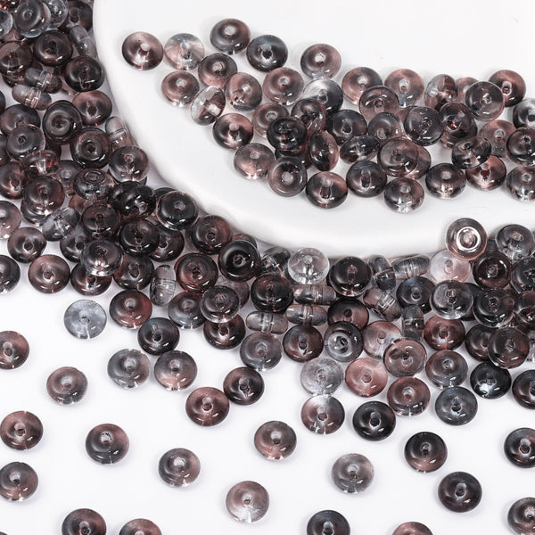 Various Colors Transparent Candy Series Lucky Buckle Shape Glass Seed Beads WholesaleRhinestone