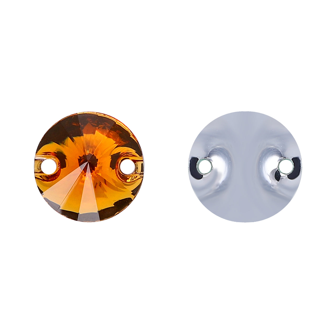 Rivoli Orange Resin Sew-on Rhinestones For Dance Costume Secondary image