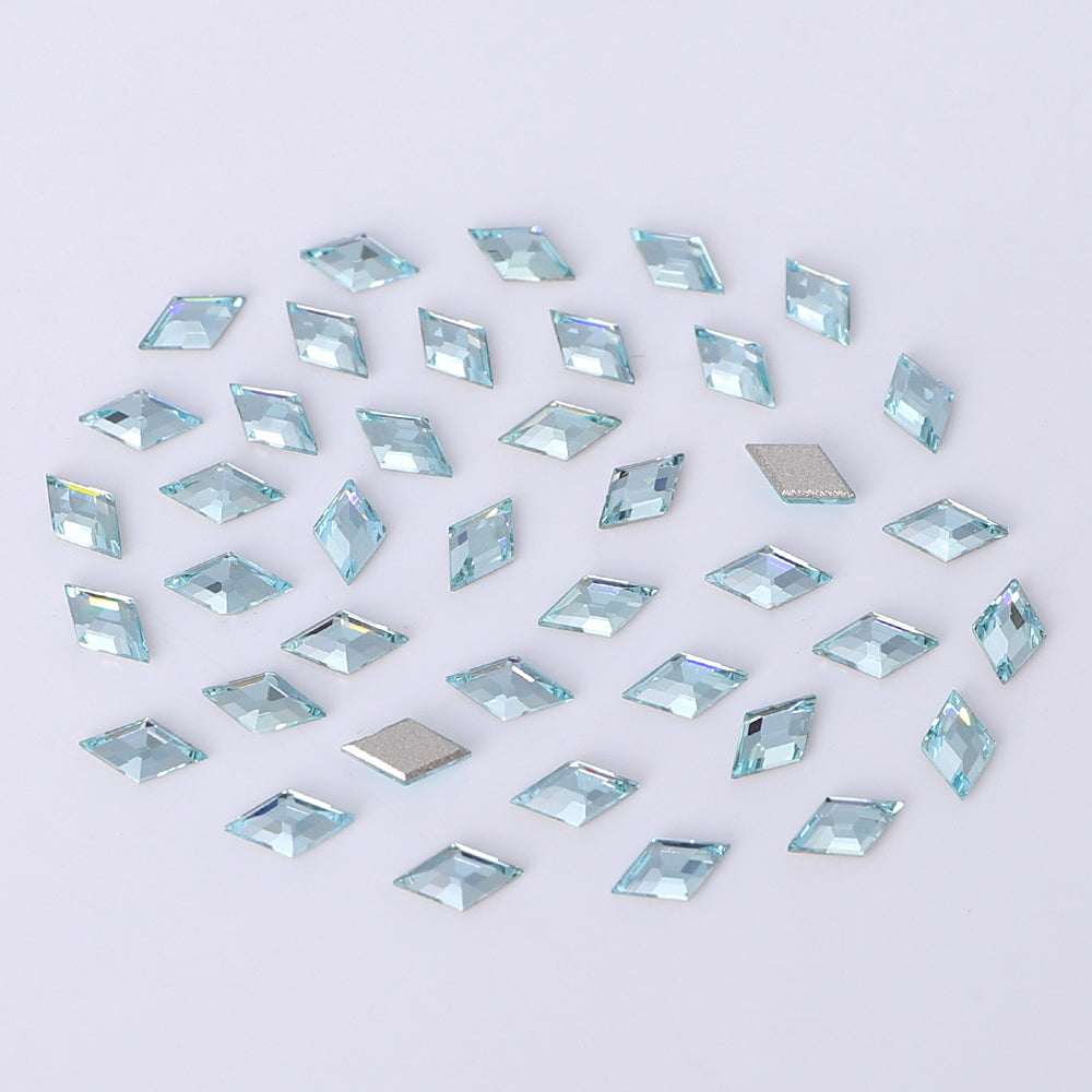Rhombus Shape Multi Colors Small Size Glass Beveled Flat Back Fancy Rhinestones For Nail Art WholesaleRhinestone
