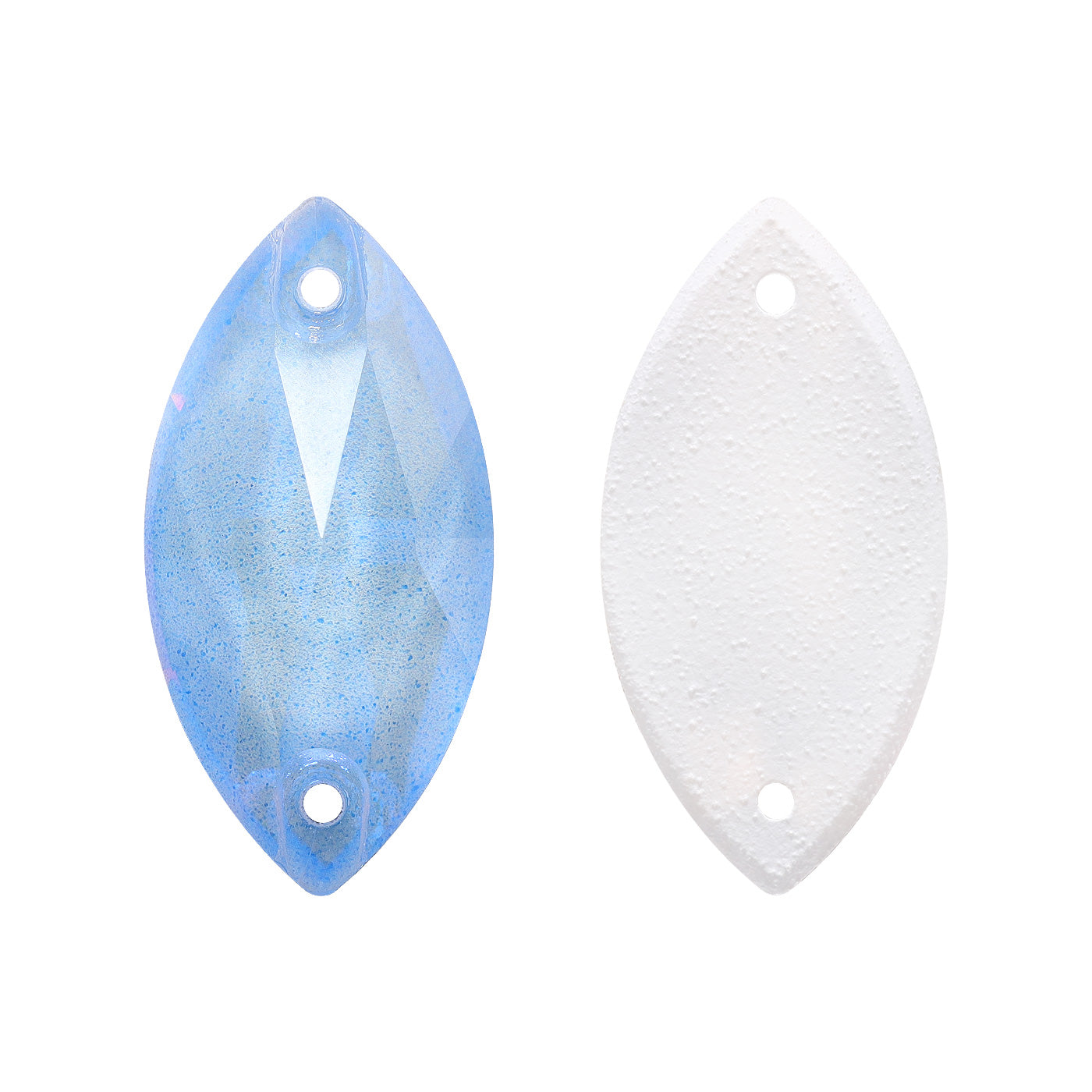 Electric Neon Light Blue Navette Shape High Quality Glass Sew-on Rhinestones WholesaleRhinestone Main image