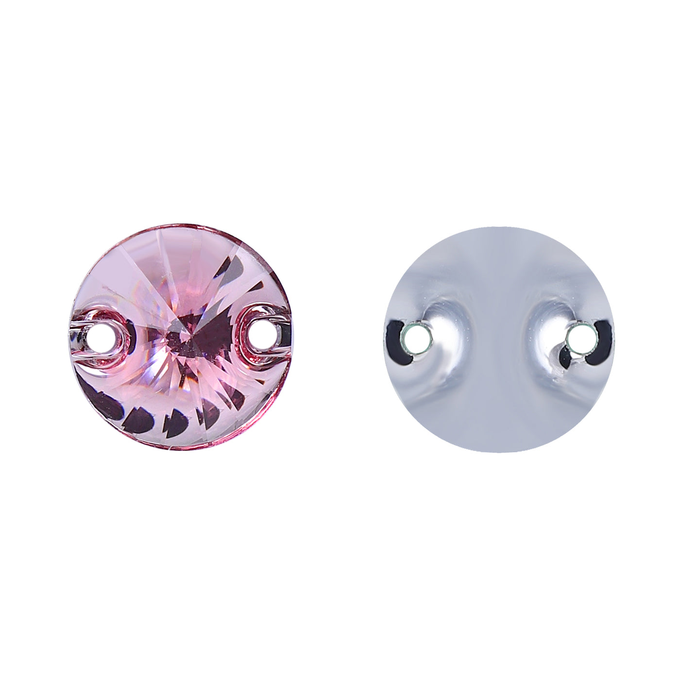 Rivoli Pink Resin Sew-on Rhinestones For Dance Costume Secondary image