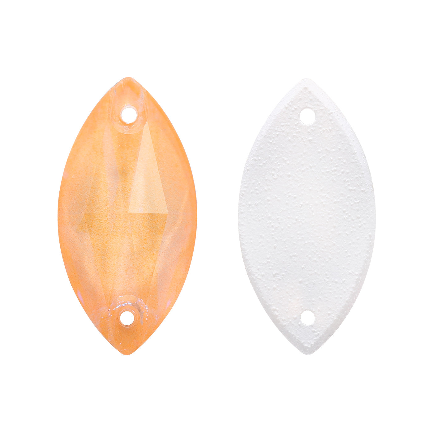 Electric Neon Sunflower Navette Shape High Quality Glass Sew-on Rhinestones WholesaleRhinestone