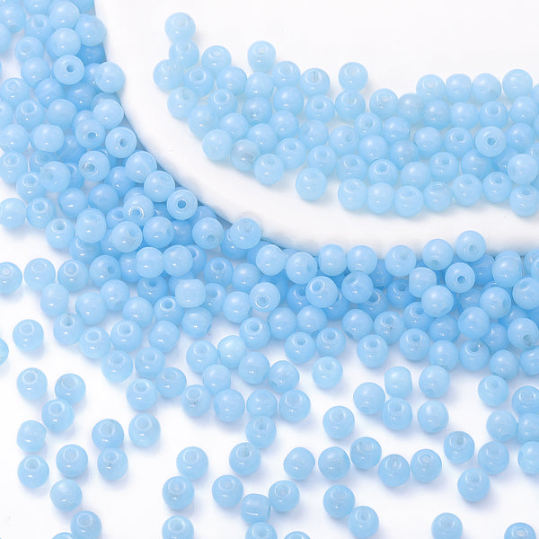 Various Colors 4.5 MM Round Shape Glass Seed Beads for Bracelets and Jewelry Making WholesaleRhinestone