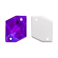 Electric Neon Violet Cosmic Shape High Quality Glass Sew-on Rhinestones