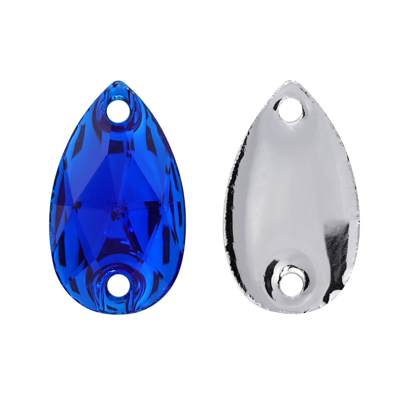 Drop Sapphire Resin Sew-On-Strasssteine ​​für Tanzkostüm Zweitbild