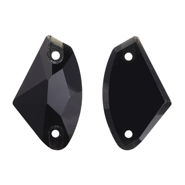 Jet Galactic Shape High Quality Glass Sew-on Rhinestones WholesaleRhinestone