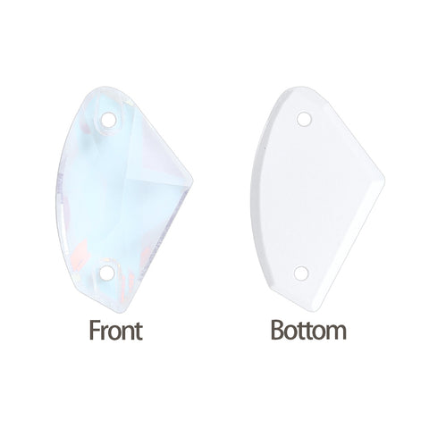 Crystal AM Galactic Shape High Quality Glass Sew-on Rhinestones