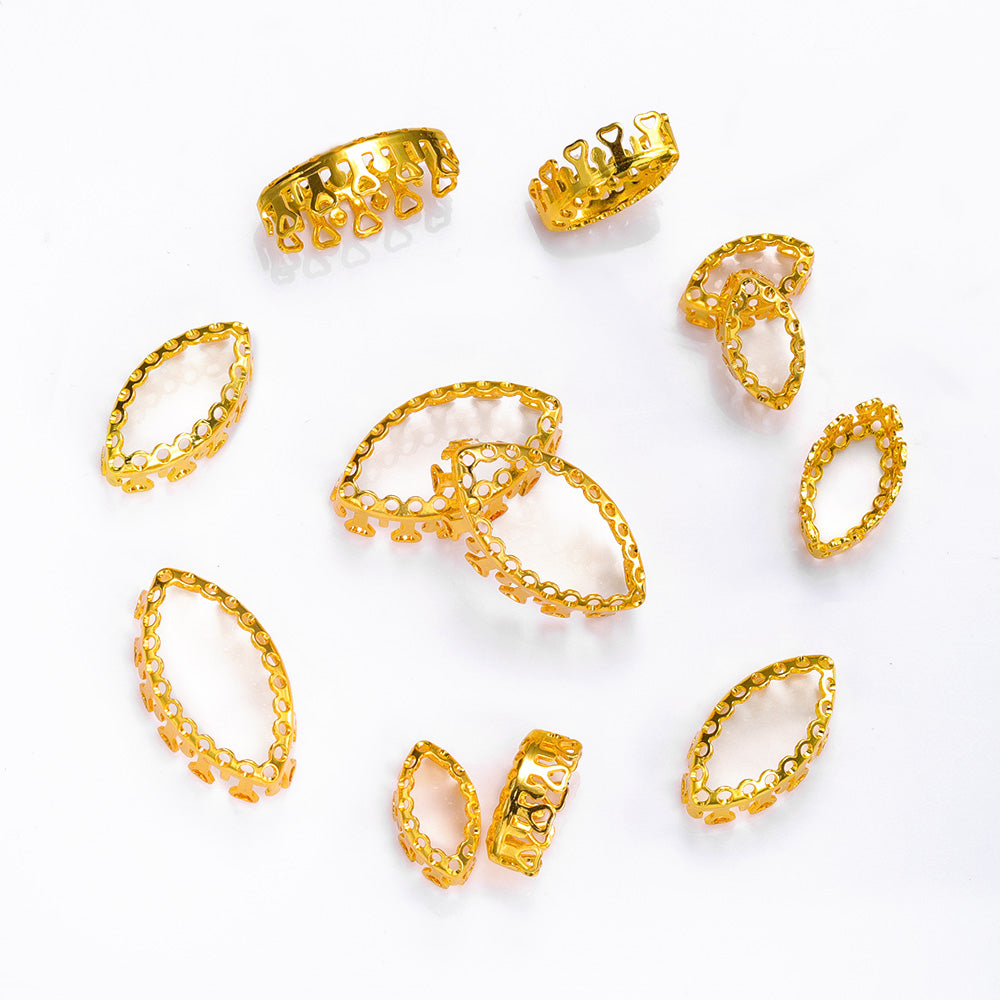 Navette Shape High-Quality Sew-on Nest Hollow Claw For Rhinestone Claw settings WholesaleRhinestone
