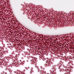 Metallic Rose Luster Color Hight Quality Glass Cylinder Seed Beads 1.6 MM Size JS3014