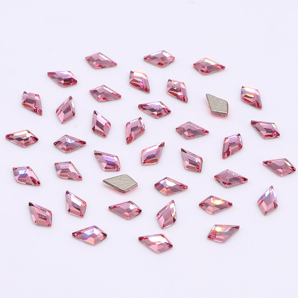 Arrow Shape Multi Colors Small Size Glass Beveled Flat Back Fancy Rhinestones For Nail Art WholesaleRhinestone