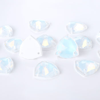 Crystal AM Trilliant Shape High Quality Glass Sew-on Rhinestones WholesaleRhinestone