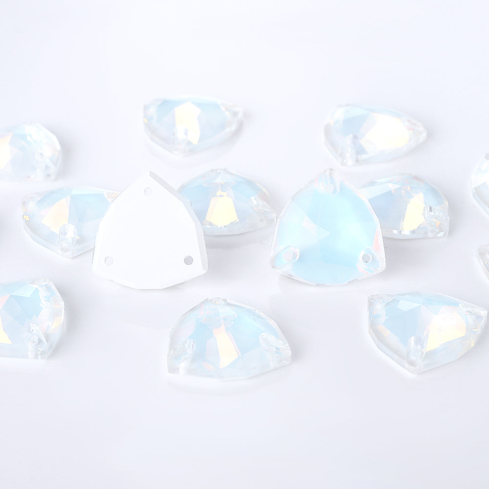 Crystal AM Trilliant Shape High Quality Glass Sew-on Rhinestones WholesaleRhinestone