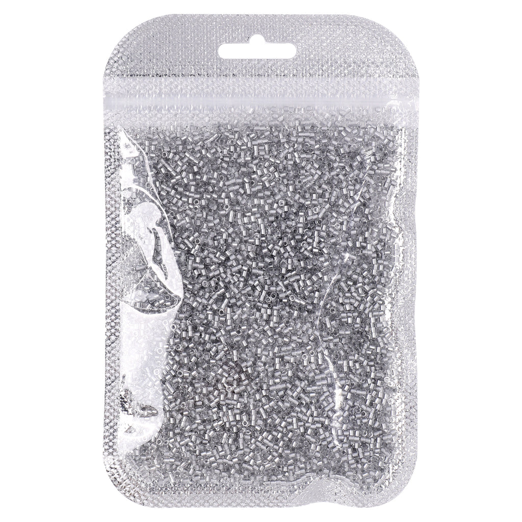 Transparent Color Lined Sliver Hight Quality Glass Cylinder Seed Beads 1.6 MM Size DJS5006 WholesaleRhinestone