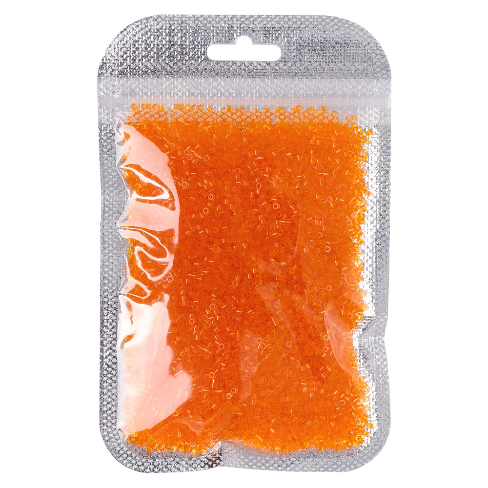 Transparent Light Orange Yellow Color Hight Quality Glass Cylinder Seed Beads 1.6 MM Size BS1019 WholesaleRhinestone