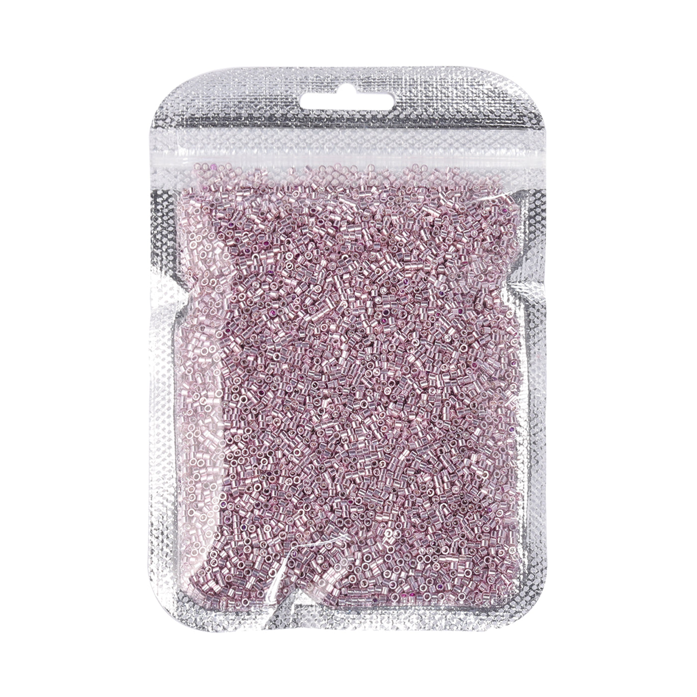 Metallic Light Pink Luster Color Hight Quality Glass Cylinder Seed Beads 1.6 MM Size JS3012