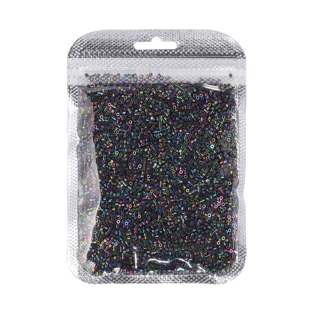 Metallic Rainbow Luster Color Hight Quality Glass Cylinder Seed Beads 1.6 MM Size JS3007 WholesaleRhinestone