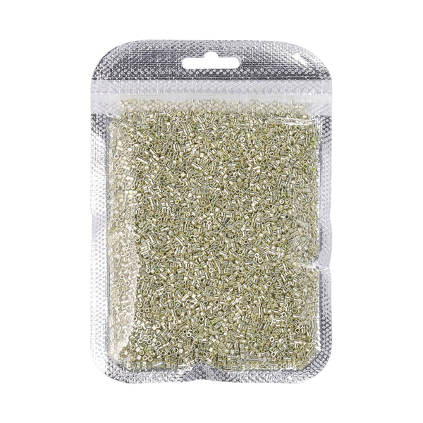 Metallic Chartreuse Luster Color Hight Quality Glass Cylinder Seed Beads 1.6 MM Size JS3009 WholesaleRhinestone
