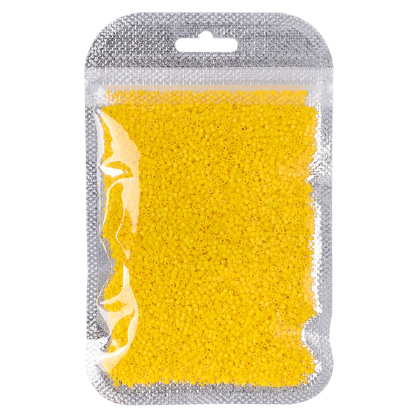 Opaque Dark Yellow Color Hight Quality Glass Cylinder Seed Beads 1.6 MM Size BS1012 WholesaleRhinestone