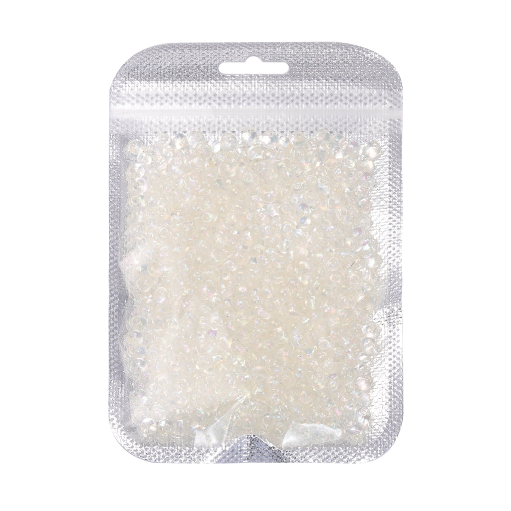 TMAB003 Transparent AB Drop Shape Glass Seed Beads WholesaleRhinestone