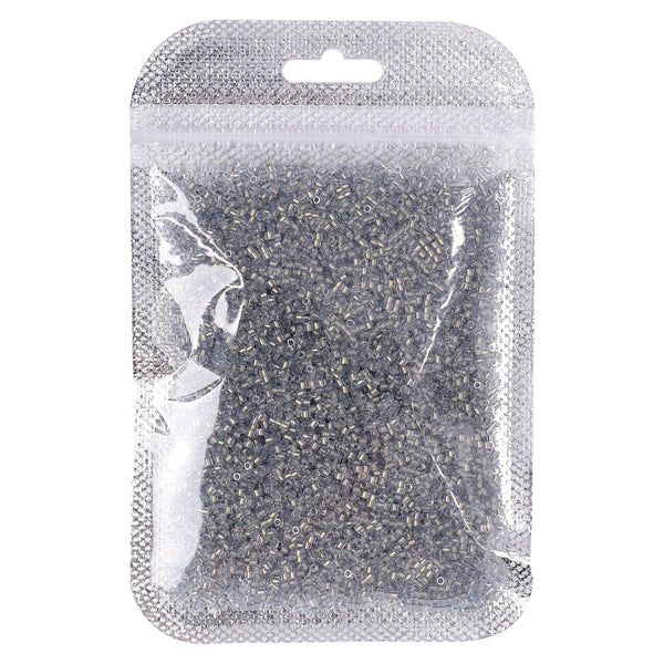 Transparent Color Lined Gray Hight Quality Glass Cylinder Seed Beads 1.6 MM Size DJS5007 WholesaleRhinestone