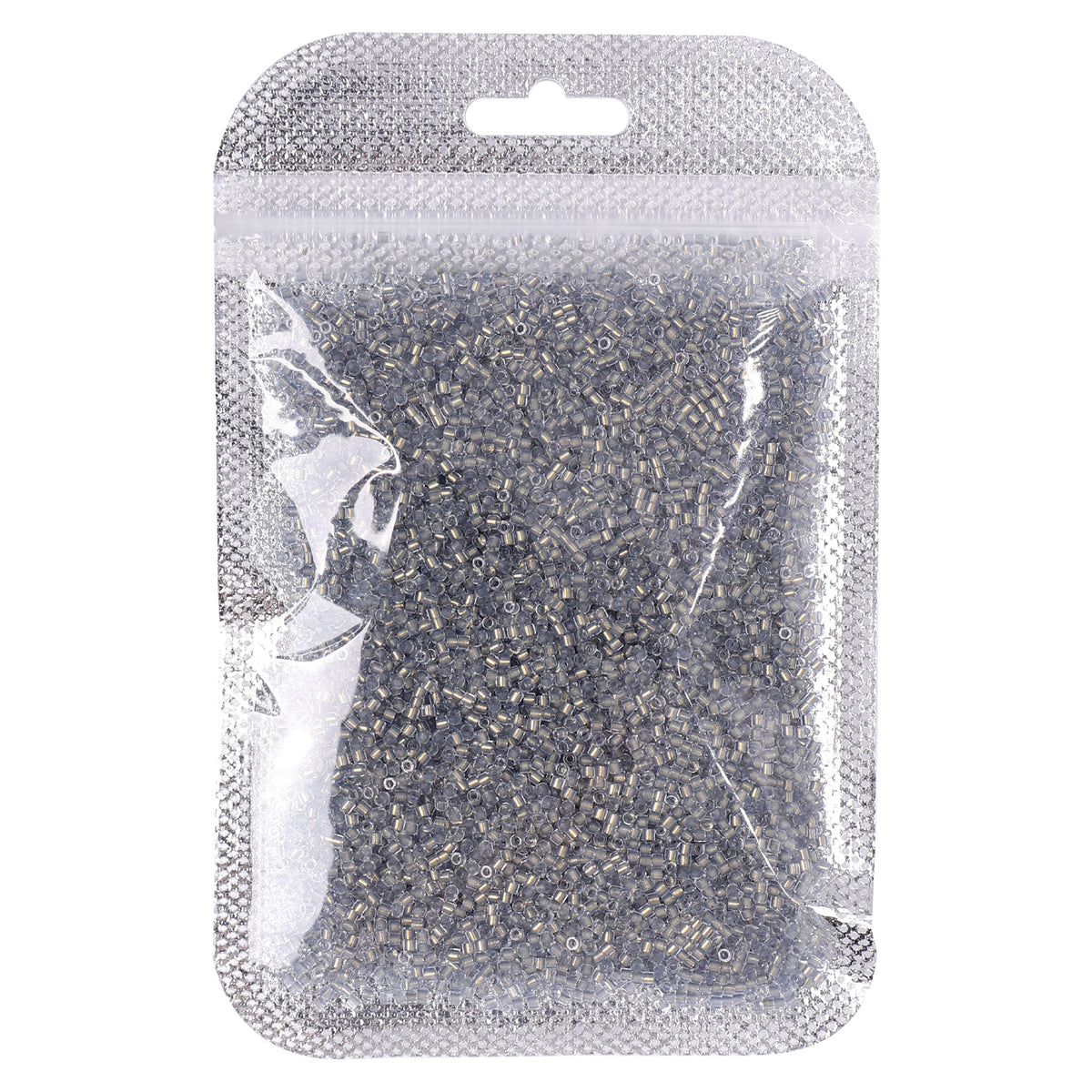 Transparent Color Lined Gray Hight Quality Glass Cylinder Seed Beads 1.6 MM Size DJS5007 WholesaleRhinestone