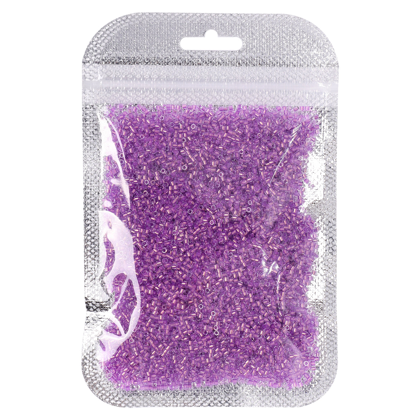 Transparent Color Lined Purple Hight Quality Glass Cylinder Seed Beads 1.6 MM Size DJS5003 WholesaleRhinestone