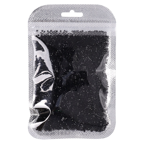 Opaque Black Color Hight Quality Glass Cylinder Seed Beads 1.6 MM Size BS1016 WholesaleRhinestone