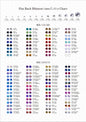 Glass Flat Back Rhinestones Color Chart -HOT FIX & NO HOT FIX STONES WholesaleRhinestone