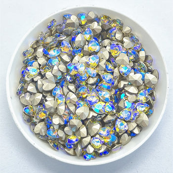 Paradise Shine Heart Shape Glass Pointed Back Fancy Rhinestones WholesaleRhinestone