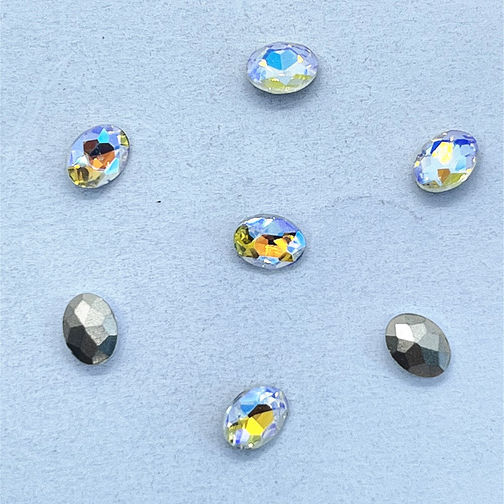 Paradise Shine Oval Shape Glass Pointed Back Fancy Rhinestones WholesaleRhinestone Main image