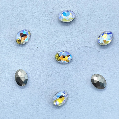 Paradise Shine Oval Shape Glass Pointed Back Fancy Rhinestones WholesaleRhinestone Main image