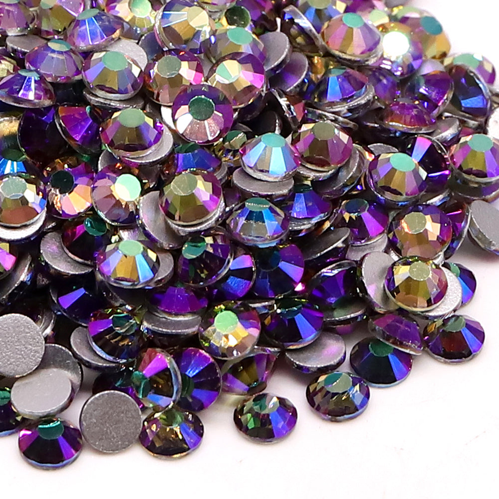 Paradise Blue Star Glass FlatBack Rhinestones Silver Back WholesaleRhinestone