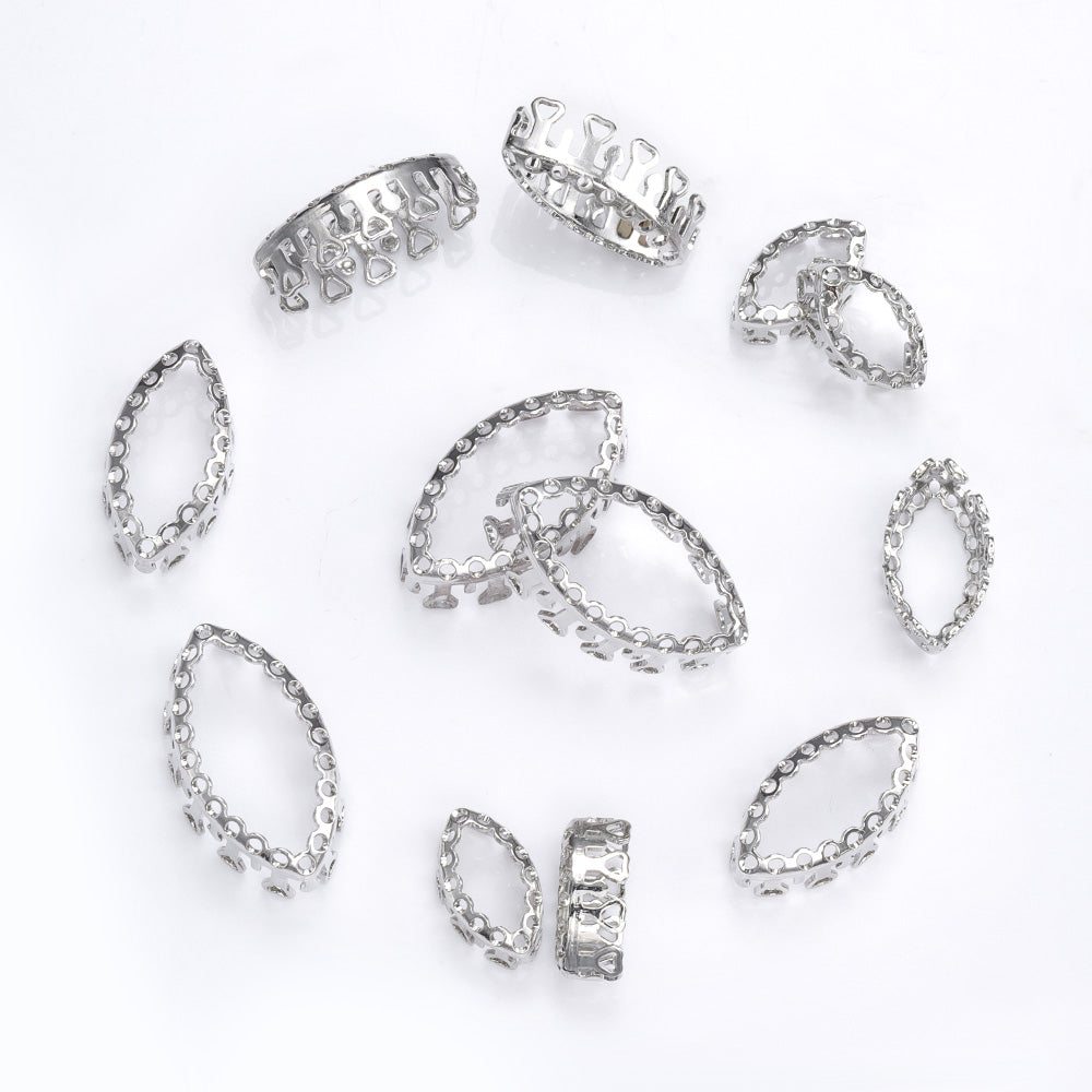 Navette Shape High-Quality Sew-on Nest Hollow Claw For Rhinestone Claw settings WholesaleRhinestone