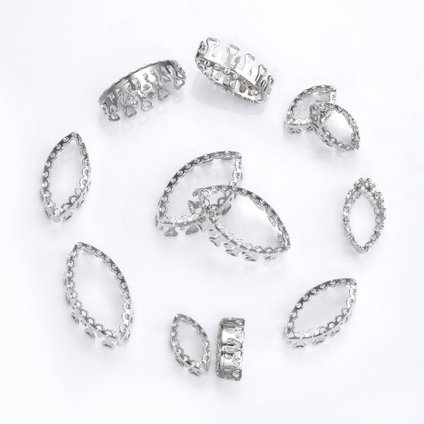 Navette Shape High-Quality Sew-on Nest Hollow Claw For Rhinestone Claw settings WholesaleRhinestone