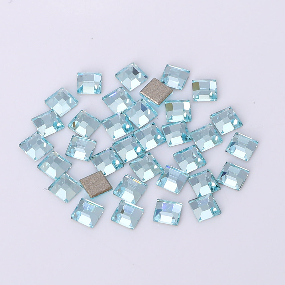 Square Shape Multi Colors Small Size Glass Beveled Flat Back Fancy Rhinestones For Nail Art WholesaleRhinestone