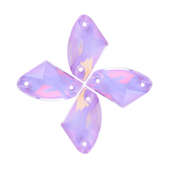 Lavender AM Galactic Shape High Quality Glass Sew-on Rhinestones