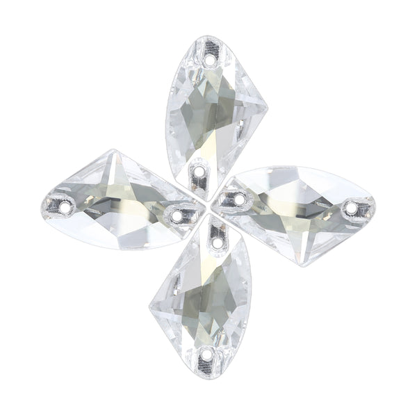 Silver Shade Galactic Shape High Quality Glass Sew-on Rhinestones WholesaleRhinestone