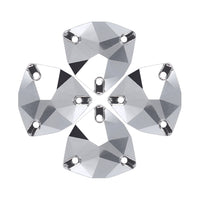 Comet Argent Light Trilliant Shape High Quality Glass Sew-on Rhinestones WholesaleRhinestone